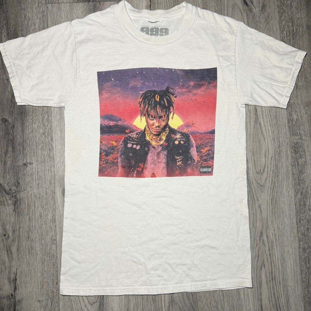 Juice WRLD 999 Official Tee Legends Never Die Men's small World Dates on Back